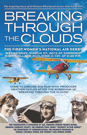 A poster for the movie Breaking Through the Clouds